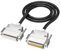SANRLO RS232 DB25 Verbindungskabel mit Stecker und Buchse, 26 AWG, verschiedene Längenoptionen, Schwarz
