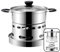 STGBCST Fornello a spirito, in acciaio inox, portatile, da campeggio, per esterni, da campeggio, per interni, adatto per interni e campeggio (tipo di fuoco regolabile: 16 cm)