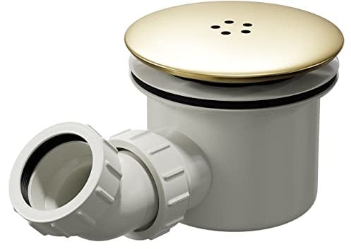 Wholesale Domestic Colore Brushed Brass 90mm High Flow Shower Tray Waste