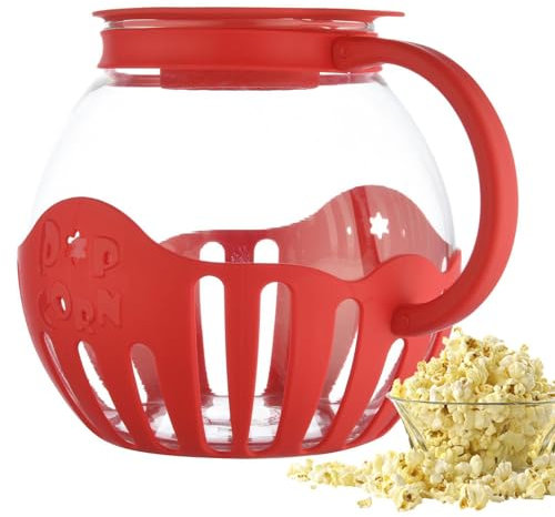 Microwave Popcorn Bowl, Pot To Do Popcorn In The Microwave, Popcorn Maker Microwave Bowl, Microwave Safe Popcorn Bowl, BPA Snack Pop Corn Air Poppers For Kids Movie Nights Parties Home