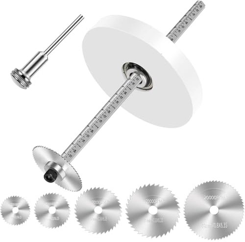 Inside Pipe Cutter for PVC Pipe Cutter Tool with Adjustable Depth Gauge Guide, 5pcs Saw Tooth Blades with 0.315Inch Hex Key Shaft, Plumbing Internal Plastic Pipe Cutter Set