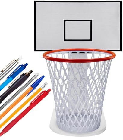 Qizeroty Poubelle En Forme De Panneau De Basket, Minipanier De Basket Pour Poubelle, Petit Clip Pour Panneau De Basket, Poubelle Décorative Pour Bureau Ou Chambre