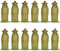 Nvzi 12 bolsas de regalo de vino con cordón, 13.78 x 5.9 pulgadas, reutilizables, bolsas para envolver botellas para cumpleaños, bodas, fiestas, cata a ciegas (verde)
