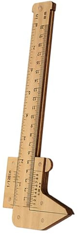 Zerodeko Holz-schieblehre Mit Dualskala Holzlineal Mit Millimeteranzeige Robust Leicht Tragbar Präzise Messwerkzeuge Für Schüler Handwerk Und Holzarbeiten