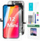 Hoonyer iPhone 12 Mini Screen Replacement Kit 5.4'' LCD Display 3D Touch Screen Digitizer Full Assembly Repair Kits Waterproof Frame Sticker+Screen Protector for A2176, A2398, A2400, A2399