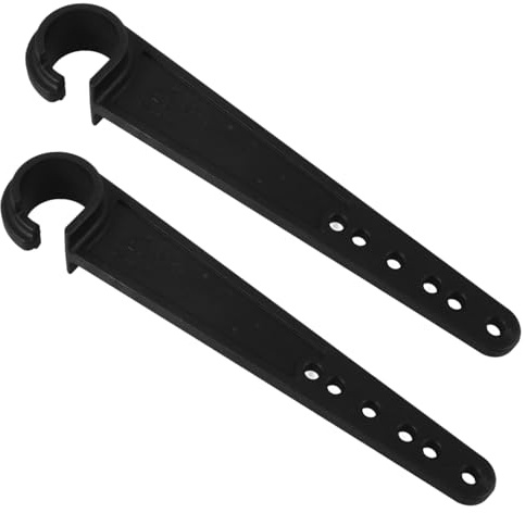 Rollstuhl Controller Griffe 25,4mm 2 Stück aus PA Verstärkt | Verstellbare Bohrungen, Schwarz, für 25,4mm Controller Rohre, Schnelle Montage für Pflege