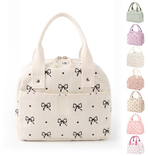 Lunch Bags Gifts For Women Girls Insulated Cooler Lunch Bag Ladies Adult | Packed Lunch Box Tote Bag For Work Back To School Cute Preppy Stuff Small Cool Lunch Bags Gifts For Daughter Her Wife Kids