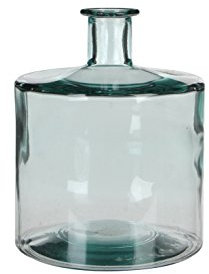 Mica Decorations Guan Glasflasche - H26 x Ø21 cm - Recyceltes Glas - Transparent