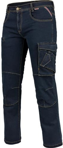 WÜRTH MODYF Arbeitsjeans Multipocket Stretch X - professionelle Arbeitshose für Herren - Arbeitsjeans mit Reißverschluss - in der Größe 42-62 in Blau