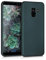kwmobile Case kompatibel mit Samsung Galaxy A8 (2018) Hülle - Schutzhülle aus Silikon metallisch schimmernd - Handyhülle Metallic Petrol