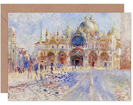 Artery8 Renoir Piazza San Marco Venedig Geburtstagskarte