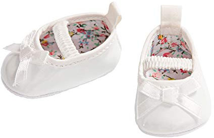 Heless 6481 - Ballerinas für Puppen, weiß, Größe 30 - 34 cm