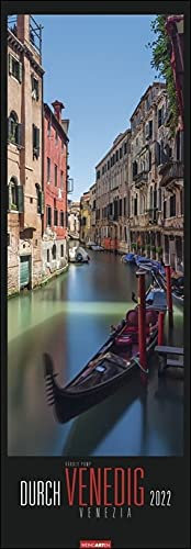 Durch Venedig - Kalender 2022- vertikal - Weingarten-Verlag - Wandkalender - 34 cm x 98 cm