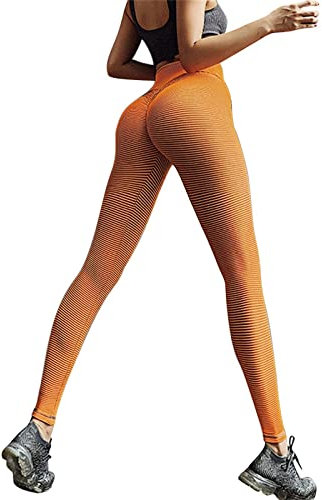 IQYU Tiktok Leggings - Leggings Damen High Waist Push Up Sportleggings Lang Yogahose Polyester Jogginghose - Yoga Pants Sexy: Laufhose Atmungsaktiv Fitnesshose FüR Gym Yoga Fitness Leggings