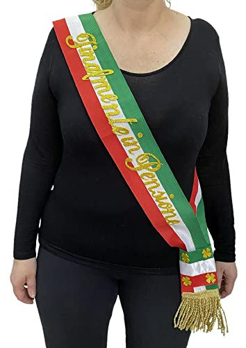 BrolloGroup Fascia Finalmente in Pensione Fasce Tricolore da Sindaco Lusso Made in Italy PS 04613