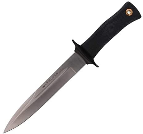 LO TRINCO YO Muela Cuchillo SCORPION-19W hoja de acero MoVa de 19 cm y empuñadura de goma ideal para Caza, Pesca, Supervivencia y Bushcraft.