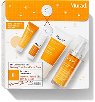 Murad The Derm Report on: Getting That Post-Facial Glow | Weihnachtsgeschenk | Hautpflege-Set | Aufhellungsset | Wert 114 £