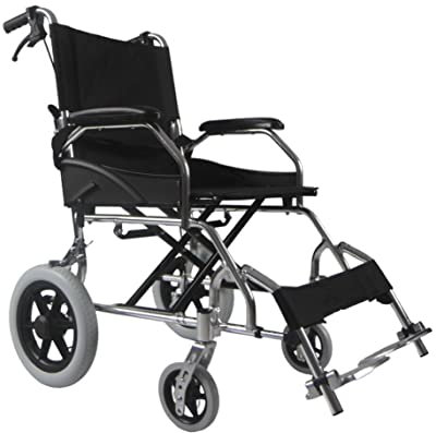 Angel Mobility Lite Lightweight Folding Transit Attendant Compact Travel Wheelchair Chair AMW1863T,