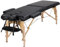 Abician Table de Massage Pliante en Bois et Similicuir Lit de Massage de 2 Sections Réglable en Hauteur avec Housse de Transport Têtière Accoudoirs Hamac 213 × 82 × 64-85,5 cm Noir
