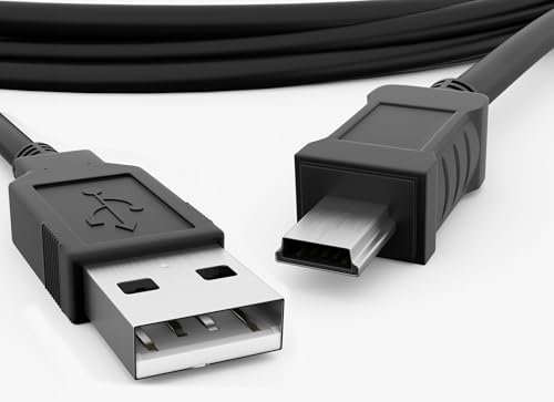 Câble Adaptateur USB 2.0 Mâle vers Mini B 5 Broches - 1M | Compatible avec GoPro Hero 3/4, Manettes PS3, Appareils Photo et GPS