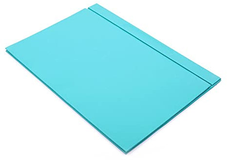 Schreibtischunterlage aus Leder mit Abdeckung, Schreibtisch-Organizer-Set, Büro-Schreibtischunterlage, Zubehör, Bürogeschenke, Büro-Organizer (Turquoise)