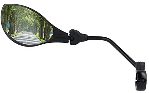 XiRRiX Fahrradspiegel für E-Bike & Fahrrad – Bruchsicheres Echtglas | Links montierbar | Rückspiegel für Lenker | Schlagfest & vibrationsfrei | Perfekt für E-Bikes & Citybikes