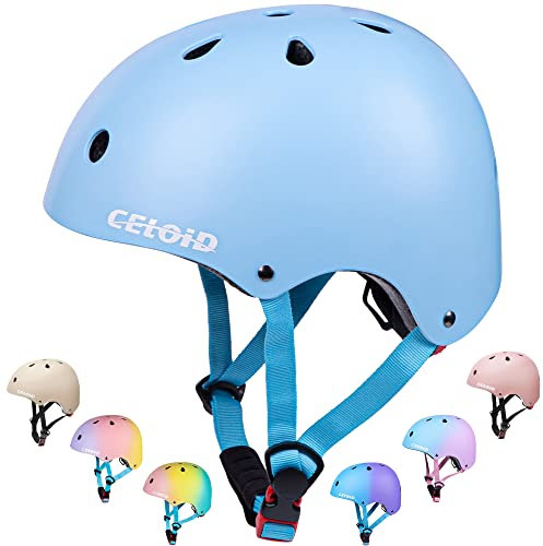 UK-Kids Helm, einzelnes Licht, Himmelblau, M