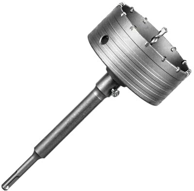 SALI punta da trapano 125 mm SDS Plus M22 filettatura SDS Plus gambo 220 mm muro sega a tazza set sega a tazza con per centro in carburo punta da trapano per muratura pietra naturale arenaria pietra