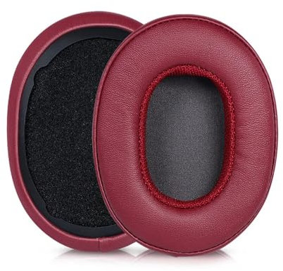 Replacement Earpads for Skullcandy Crusher Hesh 3 3.0 Hesh3 Venue Wireless ANC Headset Replacement Headphones Memory Foam Earpads Ear Pads, Protein Leather Earmuffs, Red
