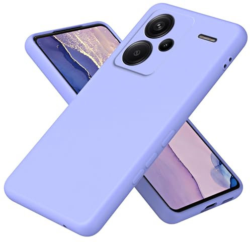 XINYEXIN Funda Silicone Case para Xiaomi Redmi Note 13 Pro Plus 5G (Pro+ 5G), Protección de Cuerpo Completo, Carcasa de Silicona Líquida Suave Antichoque Case Cover - Violeta