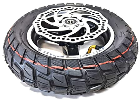 Peowuieu 10 Roller Reifen, Schlauchloser Reifen, Vollrad mit Nabe, Universell für 10 X 3,0 255 X 80 Roller Reifen, Off-Road Reifen