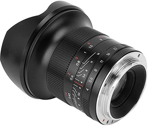 Otufan Objectif Plein Format Grand Angle F4 ASPH 15 Mm à Mise Au Point Automatique pour Monture Sony E, Noir