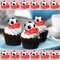 24 x Precut Football And Red Boot Edible Cupcake Topper Wafer Rice Paper Decoration For Cakes
