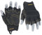 HANDLANDY Fingerlose Arbeitshandschuhe für Männer, gepolsterte Mechanikerhandschuhe, Grip Utility Trucker Fahrerhandschuhe (Schwarz, XL)
