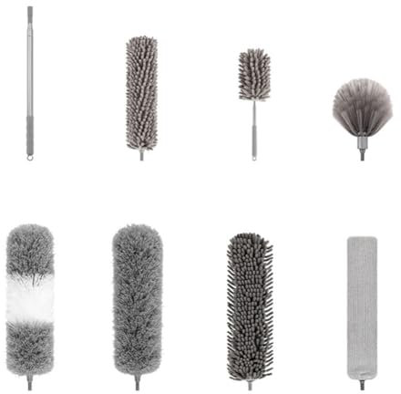 Osmond Set di spolverini elettrostatici in microfibra Set di spolverini per uso domestico