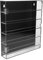 Amosfun Clear Acrylic Display Case, 5-Layer Wall-Mounted Storage Cabinet with Cover, Dustproof Showcase Organizer for Mini Car Toys (26x30x5cm)