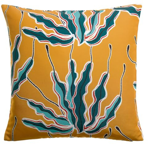 Vivaraise Outdoor-Kissen mit Druck Alga Bronze 45 x 45 cm