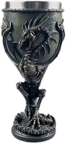 Luxury Red Wine Goblet,Chalice Goblet,Chalice Cup,Exquisite Goblet, New fire and ice Goblet 3D Relief Retro Personalized Water Cup