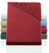 BaSaTex Flausch Feinbiber Winter Spannbettlaken 200x220 cm + 40 cm Steghöhe - Kuscheliges Biber Spannbettuch für Wasserbetten und Boxspringbetten - 100% Baummwolle | Bordeaux