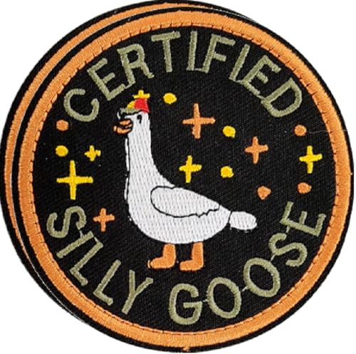 AXEN Silly Goose Patches - Funny Tactical Morale Patches with Hook & Loop Fastening for Tactical Backpack, Uniform, Bag, Jacket, Vest, Cap, Hat & Gears