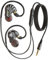Holiper 3.5mm Dual Driver Auriculares con Cable y Micrófono, Cascos In-Ear con Gancho de Oreja, Graves Potentes, Control Volumen y con Aislamiento de Ruido, 1,2 Metros para Correr, Deportivos, PC