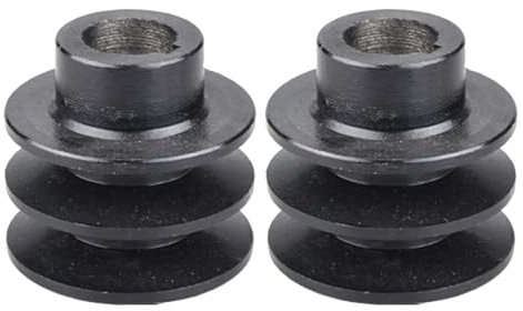 GAOFESA Stable Performances Riemenscheibe für 168F 170F Motor 19/20 mm Bohrung Doppelrillen Riemenscheibe 54 mm/56 mm Außendurchmesser robuste Riemenscheibe 2 Stück