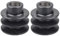 GAOFESA Stable Performances Riemenscheibe für 168F 170F Motor 19/20 mm Bohrung Doppelrillen Riemenscheibe 54 mm/56 mm Außendurchmesser robuste Riemenscheibe 2 Stück