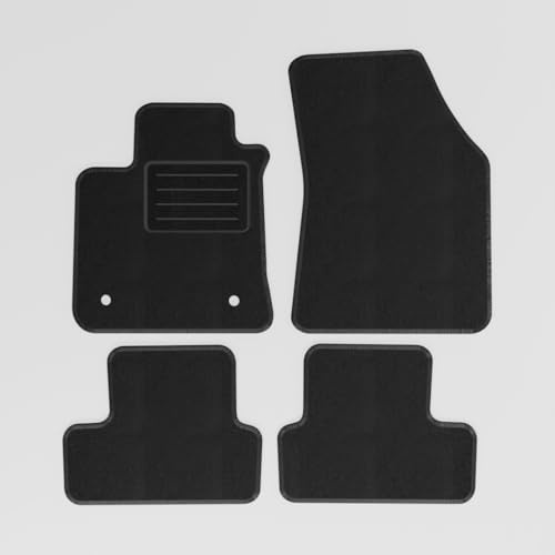 Mats4all Textil Fussmatten Passend für Renault Megane 4 2016-2022 | rutschfest | Mit Verstärkung | 4-teilig
