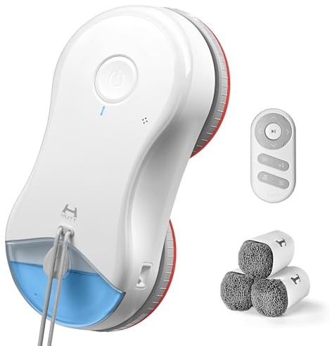 HUTT S55 Pro Robot Lavavetri con Pad Flottanti 3D, Aspirazione fino a 6500Pa, Spruzzo HydroJet, Navigazione SLAM 4.0, Serbatoio 80ml, Sistema di Protezione Multilivello | Spruzzo HydroJet, Navigazione SLAM 4.0, Getto a 120°, Serbatoio 80ml, Protezione a 8 livelli