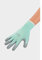 Juzo Anzieh-Spezialhandschuhe für Kompressionsstrümpfe, Anziehhilfe, mit griffiger Beschichtung, mintgrün-grau, Größe S/5