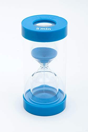 TickiT 92234 Sablier sensoriel avec lentille grossissante, 5 min, 72mm de diam, Bleu.