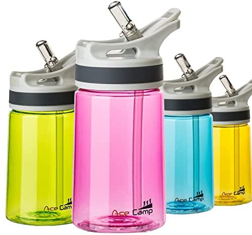 AceCamp TRITAN Trinkflasche | Sportflasche | BPA-frei I alle Getränke I Springdeckel Rosa 350 ml