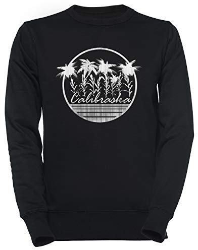 Luxogo That Calibraska Life Unisex Schwarz Jumper Sweatshirt Herren Damen Unisex Black Jumper Men's Women's