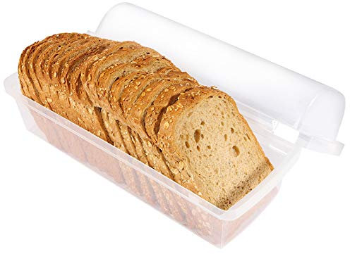 Youngever Contenedor de Pan de Plástico, Caja de Pan